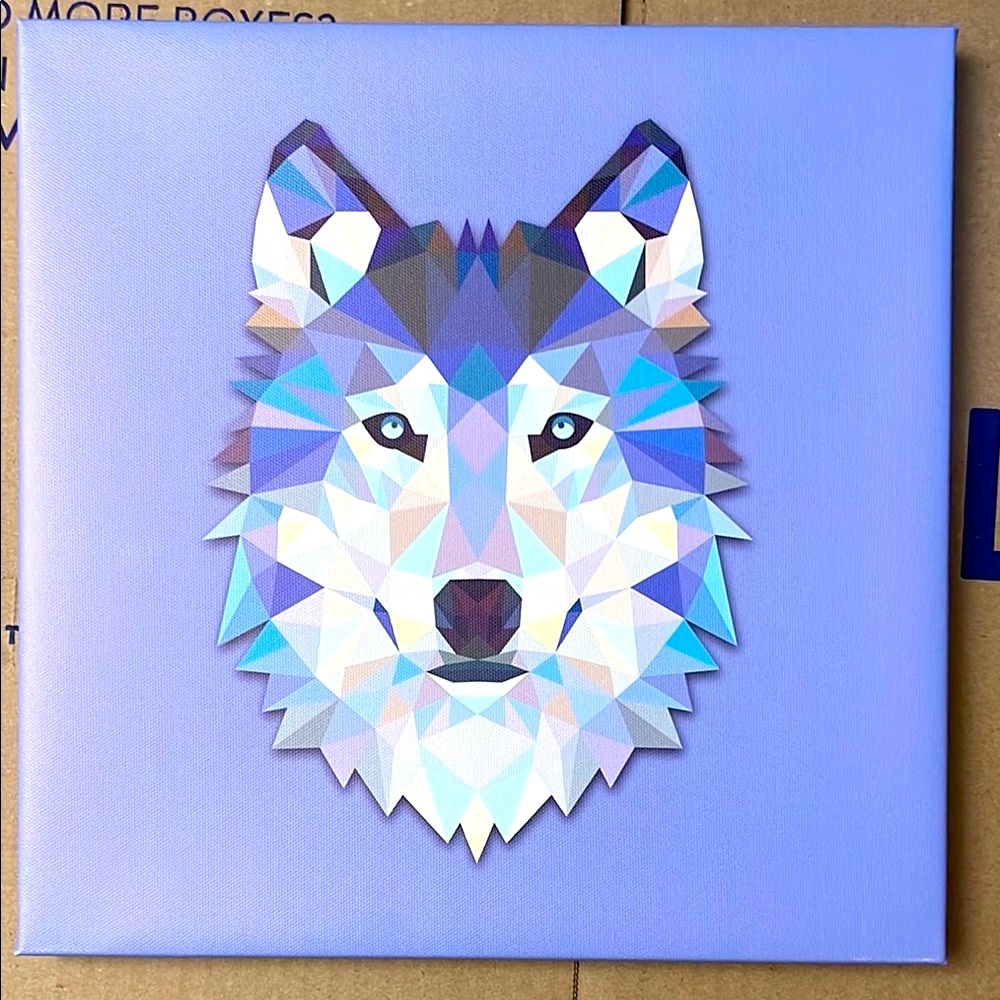 Geometric Animal Art Canvas Set - Multicolor - Picture 6 of 6